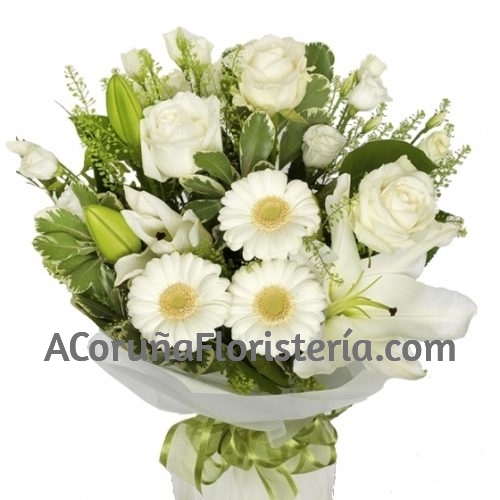Bouquet Variado tonos Blancos