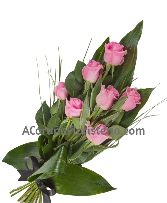 ramo funerario 7 rosas